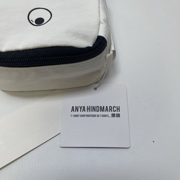 Anya Hindmarch × Uniqlo Mini Square Pouch (White) – Small Size, New with Tags - Picture 5 of 9